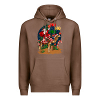 Chestnut Christmas  camel with Santa Premium Hoodie - BarkalooDesign