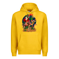 Lemon Christmas  camel with Santa Premium Hoodie - BarkalooDesign