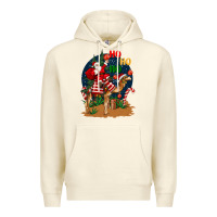 Sandshell Christmas  camel with Santa Premium Hoodie - BarkalooDesign