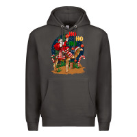 Smoke Christmas  camel with Santa Premium Hoodie - BarkalooDesign
