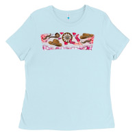 Baby Blue Howdy Valentine Ladies Tee - CowhideDigitalArt