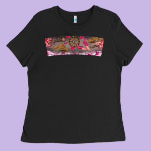 Howdy Valentine Ladies Tee Designed By Cowhidedigitalart