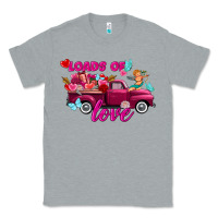 Heather Grey Loads of love Valentine's day truck Classic Tee - FaDigitalArtStudio