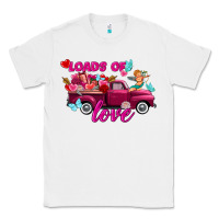White Loads of love Valentine's day truck Classic Tee - FaDigitalArtStudio