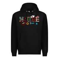 Black christmas nurse Premium Hoodie - RanaPortraitStore