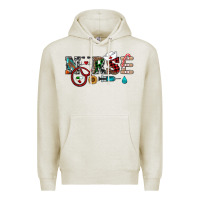 Oatmeal Heather christmas nurse Premium Hoodie - RanaPortraitStore