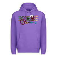 Purple christmas nurse Premium Hoodie - RanaPortraitStore