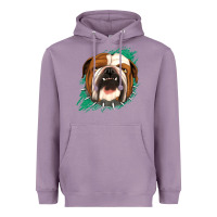 Lavender Bulldog Green glitter Heavyweight Hoodie - Jasminsmagicworld
