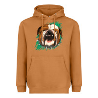 Meerkat Bulldog Green glitter Heavyweight Hoodie - Jasminsmagicworld