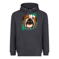 Smoke Bulldog Green glitter Heavyweight Hoodie - Jasminsmagicworld