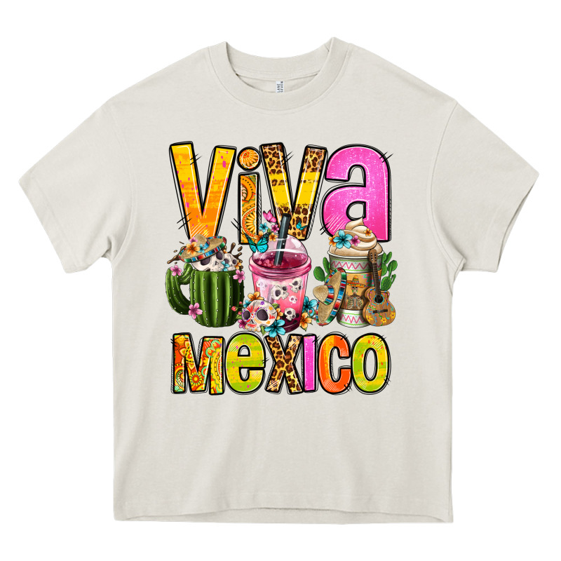 Viva Mexico Mexican Coffee Cups Heavy Core Tee by FaDigitalArtStudio | Teevron