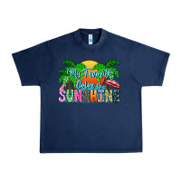 Navy My Favorite Coloris Sunshine Urban Heavy Tee - CowhideDigitalArt
