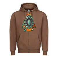 Chestnut gemstone arrowhead Zipper Hoodie - Jasminsmagicworld