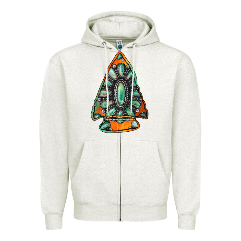 Gemstone Arrowhead Zipper Hoodie by Jasminsmagicworld | Teevron