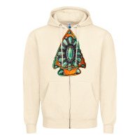 Sandshell gemstone arrowhead Zipper Hoodie - Jasminsmagicworld