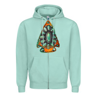 Seafoam gemstone arrowhead Zipper Hoodie - Jasminsmagicworld