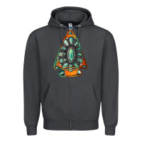 Smoke gemstone arrowhead Zipper Hoodie - Jasminsmagicworld