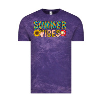 Cloud Purple Summer Vibes Vintage Tee - CowhideDigitalArt