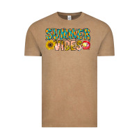 Vintage Coffee Summer Vibes Vintage Tee - CowhideDigitalArt