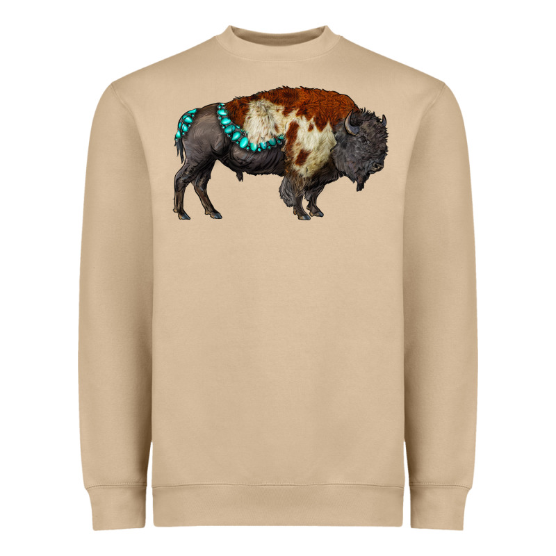 Gemstone Bison Heavyweight Sweatshirt by RanaPortraitStore | Teevron