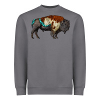 Storm gemstone bison Heavyweight Sweatshirt - RanaPortraitStore
