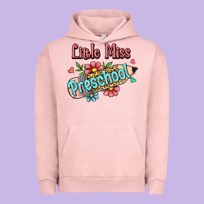 Little Miss Preschool Urban Hoodie Designed By Ranaportraitstore