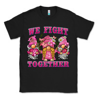 Black we fight together breast cancer gnome Classic Tee - BarkalooDesign