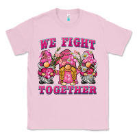 Bubblegum Pink we fight together breast cancer gnome Classic Tee - BarkalooDesign