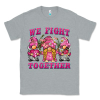 Heather Grey we fight together breast cancer gnome Classic Tee - BarkalooDesign