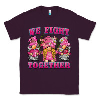 Plum we fight together breast cancer gnome Classic Tee - BarkalooDesign