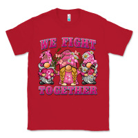 Red we fight together breast cancer gnome Classic Tee - BarkalooDesign