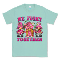Seafoam we fight together breast cancer gnome Classic Tee - BarkalooDesign