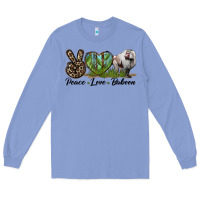 Colony Blue Leopard Peace Love Baboon Long Sleeve Tee - LillyAllenDesigns