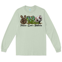 Matcha Leopard Peace Love Baboon Long Sleeve Tee - LillyAllenDesigns