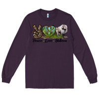 Plum Leopard Peace Love Baboon Long Sleeve Tee - LillyAllenDesigns