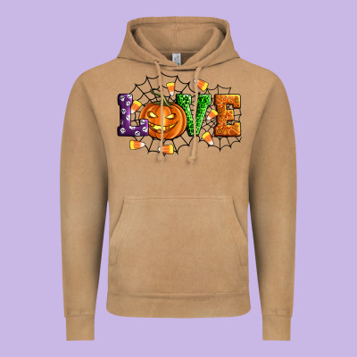 Halloween Love Vintage Hoodie Designed By Artiststas