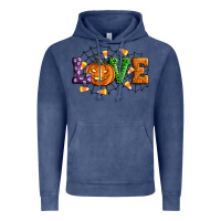 Vintage Denim Halloween Love Vintage Hoodie - Artiststas