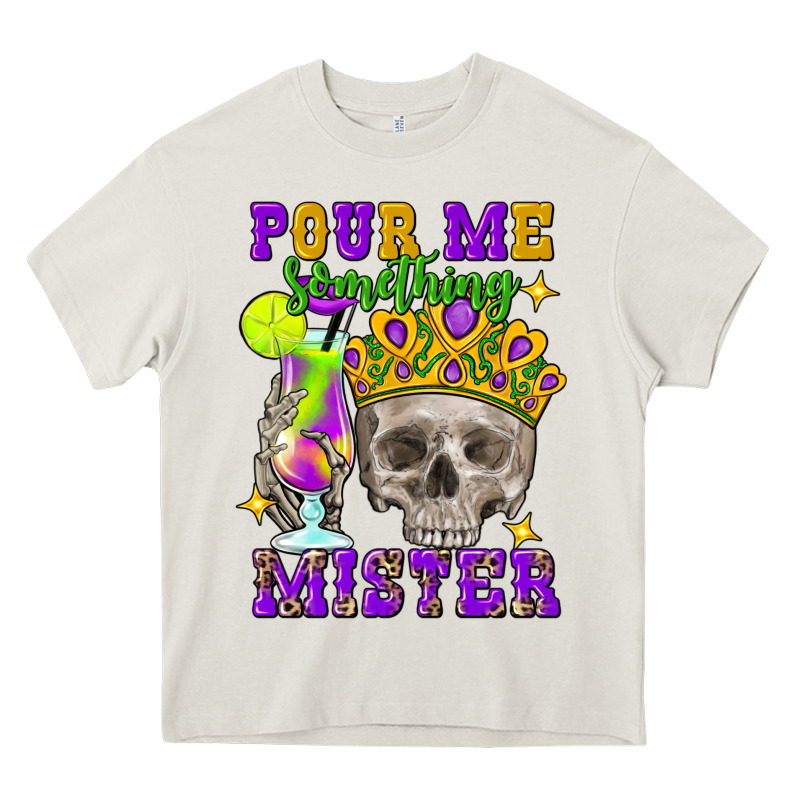 Skull Pour Me Something Mister Heavy Core Tee by FaDigitalArtStudio | Teevron