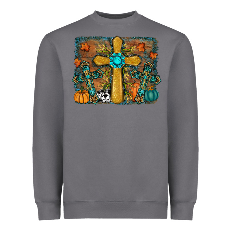 Fall Cross Heavyweight Sweatshirt by RanaPortraitStore | Teevron