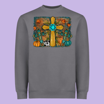 Fall Cross Heavyweight Sweatshirt Designed By Ranaportraitstore