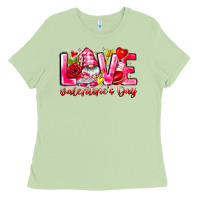 Matcha Love Valentines Day Gnome Ladies Tee - CowhideDigitalArt