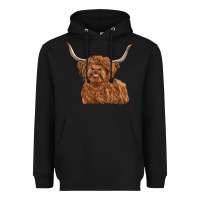 Highland Cow Heavyweight Hoodie | Teevron