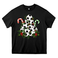 Black soccer tree Christmas Heavy Core Tee - RanaPortraitStore