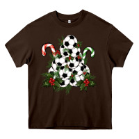 Chocolate Brown soccer tree Christmas Heavy Core Tee - RanaPortraitStore