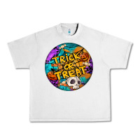 Lunar Rock Trick Or Treat Hallowen Round Urban Heavy Tee - LillyAllenDesigns
