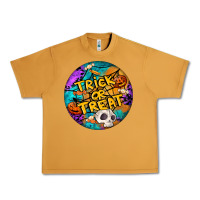 Peanut Butter Trick Or Treat Hallowen Round Urban Heavy Tee - LillyAllenDesigns