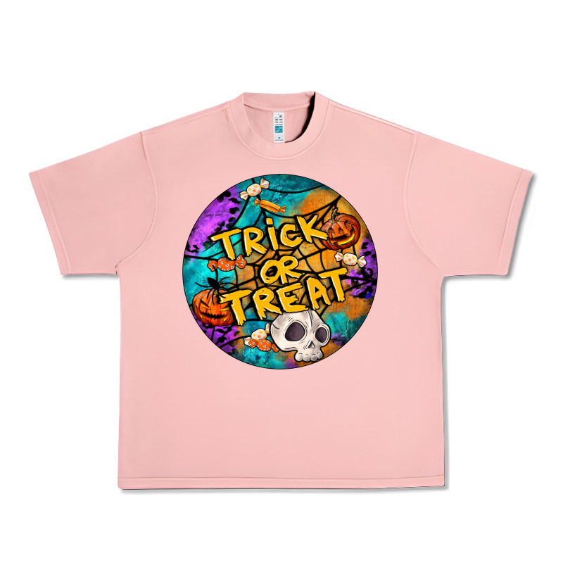 Trick Or Treat Hallowen Round Urban Heavy Tee by LillyAllenDesigns | Teevron