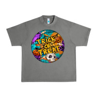 Tornado Trick Or Treat Hallowen Round Urban Heavy Tee - LillyAllenDesigns
