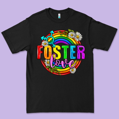 Foster Love Pride Lgbtq Premium Tee Designed By Bundleandbundleshop