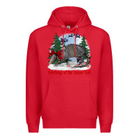 Red greetings of the season y'all with armadillo Premium Hoodie - BarkalooDesign